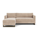 Danny Cream Textured Weave / Dark Walnut