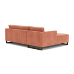 Danny Dusty Rose Textured Weave / Dark Walnut