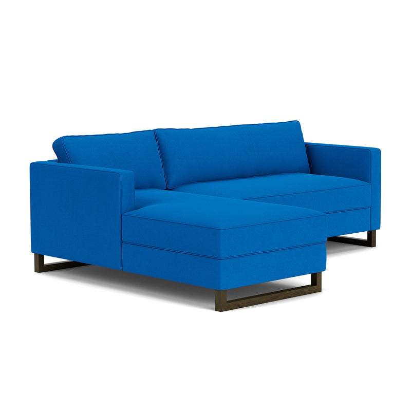 Mark Cobalt Blue Weave / Dark Walnut