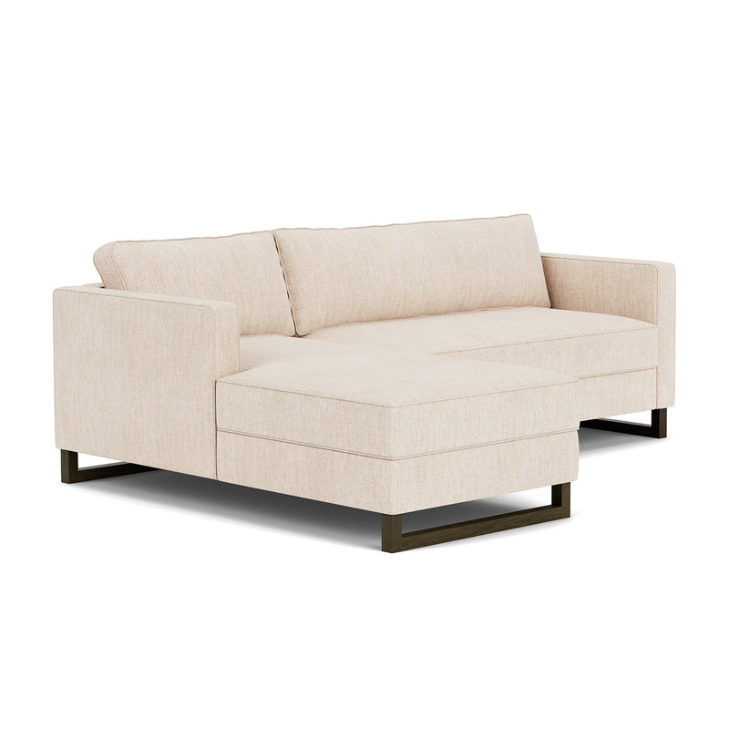 Vega Cream Textured Weave / Dark Walnut