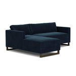 Lux Navy Velvet / Dark Walnut