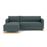 Form Blue Grey Fabric / Oak