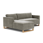 Planet Grey Green Fabric / Oak