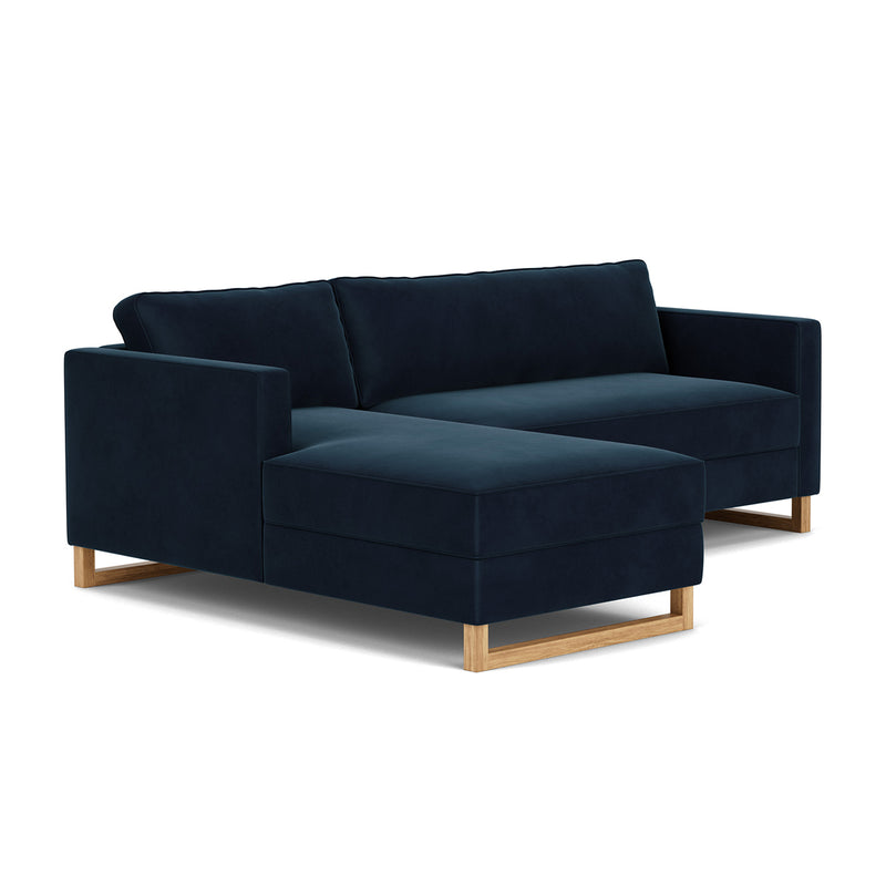 Lux Navy Velvet / Oak