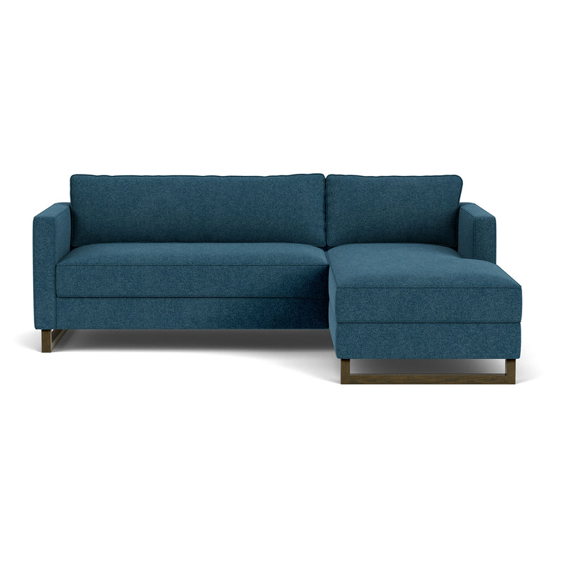 Olena Midnight Blue / Dark Walnut
