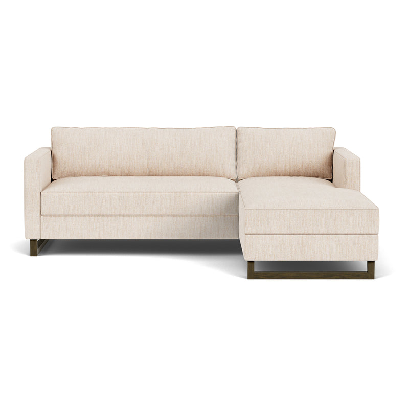 Vega Cream Textured Weave / Dark Walnut