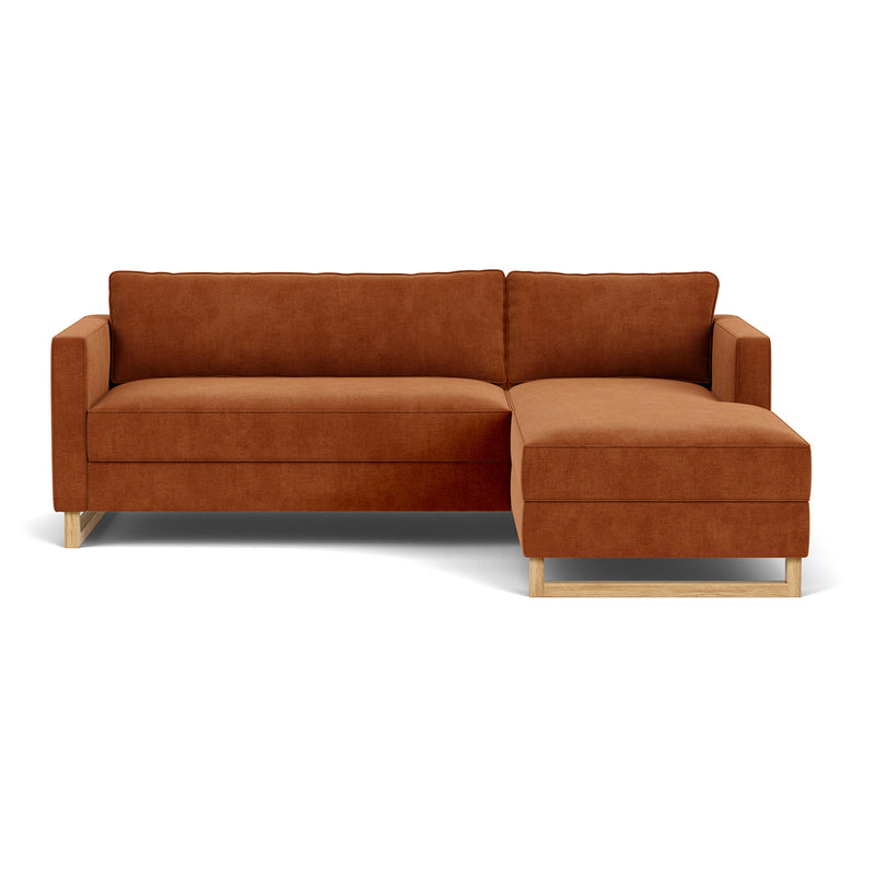 Moss Rust Fabric / Oak