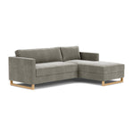 Planet Grey Green Fabric / Oak