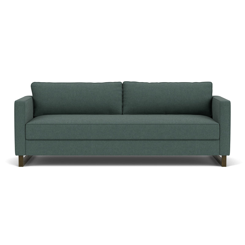 Form Blue Grey Fabric / Dark Walnut