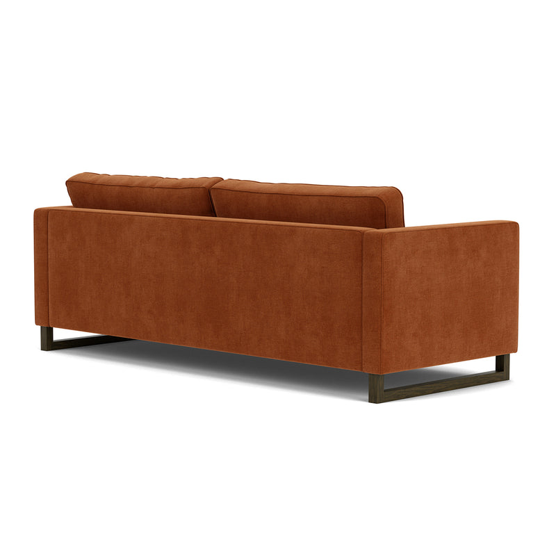 Moss Rust Fabric / Dark Walnut