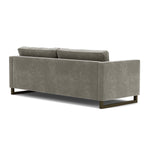 Planet Grey Green Fabric / Dark Walnut