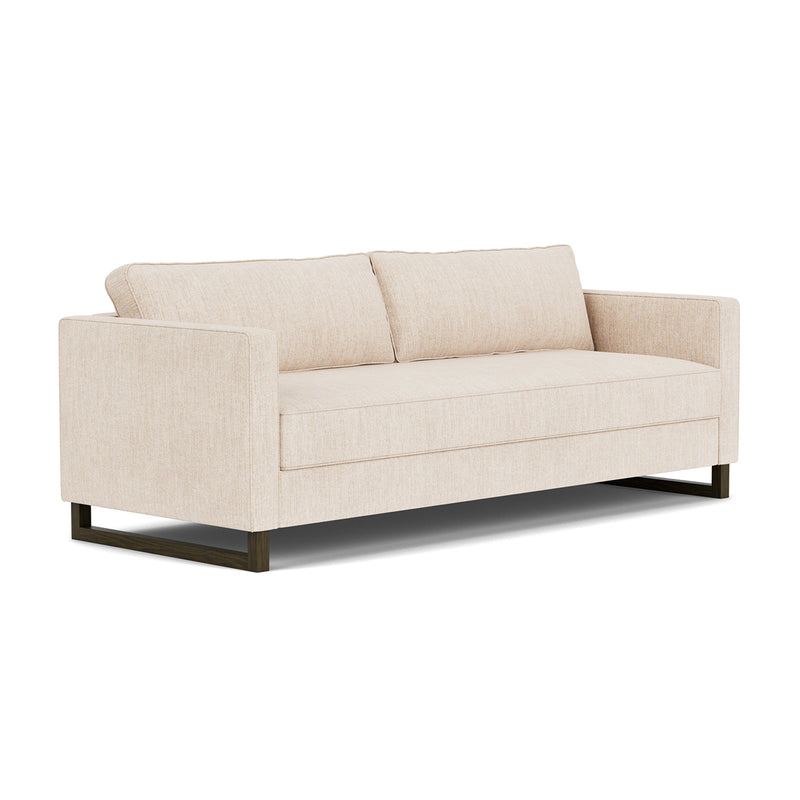 Vega Cream Textured Weave / Dark Walnut