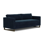 Lux Navy Velvet / Dark Walnut
