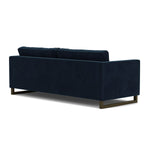 Lux Navy Velvet / Dark Walnut