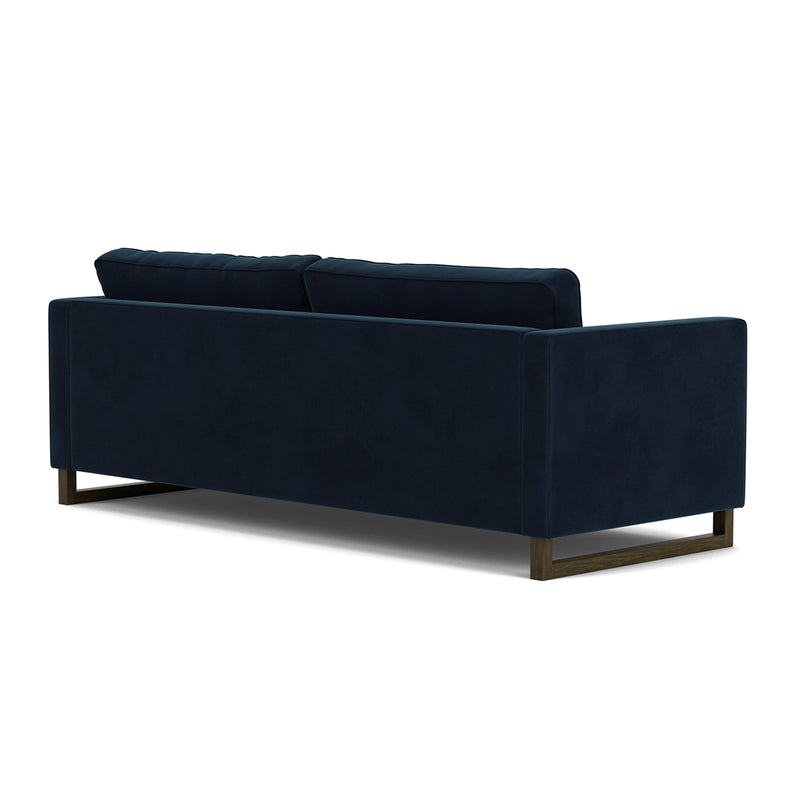 Lux Navy Velvet / Dark Walnut
