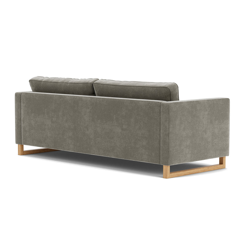 Planet Grey Green Fabric / Oak