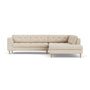 Nelson Right Corner Sofa - Pasha Dune Boucle / Oak