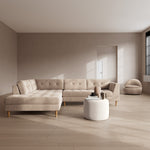 Danny Cream Textured Weave / Oak