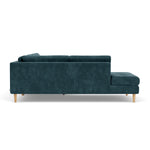 Danny Dust Blue Textured Weave / Oak