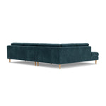 Danny Dust Blue Textured Weave / Oak