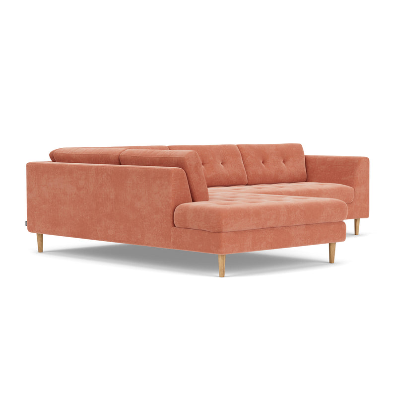 Danny Dusty Rose Textured Weave / Oak