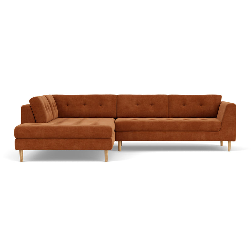 Moss Rust Fabric / Oak