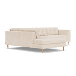 Vega Cream Textured Weave / Oak