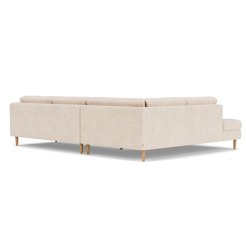 Vega Cream Textured Weave / Oak