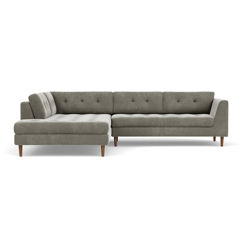Planet Grey Green Fabric / Walnut Natural