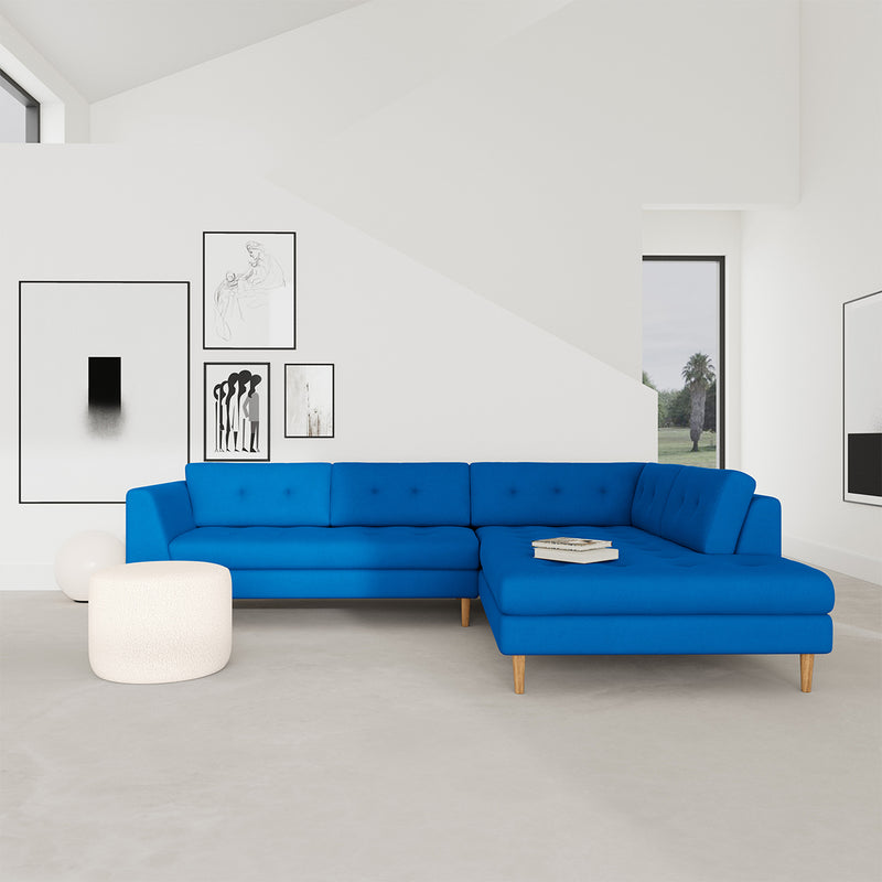 Mark Cobalt Blue Weave / Oak
