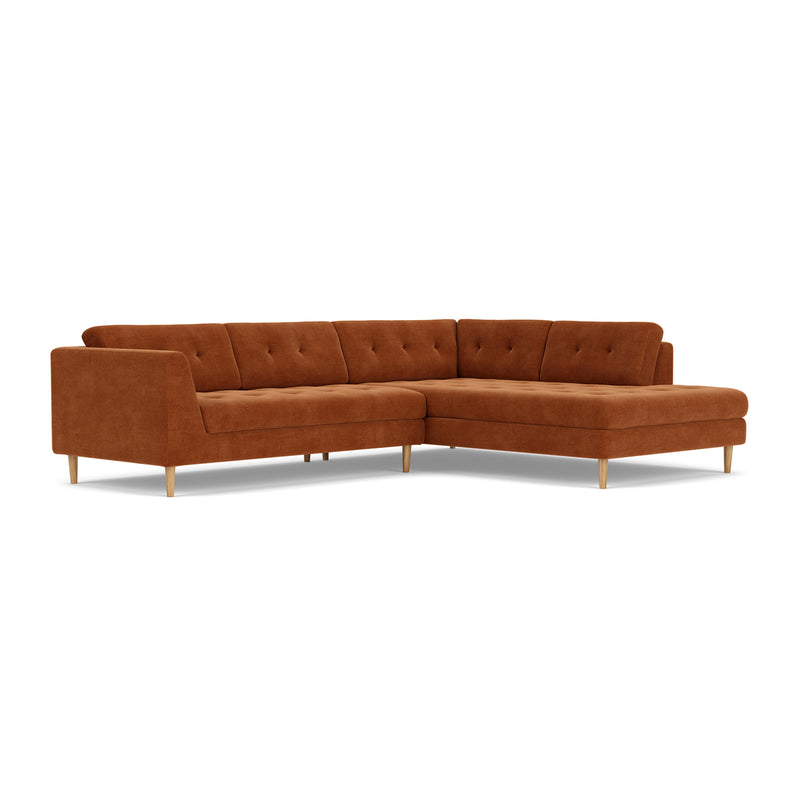 Moss Rust Fabric / Oak
