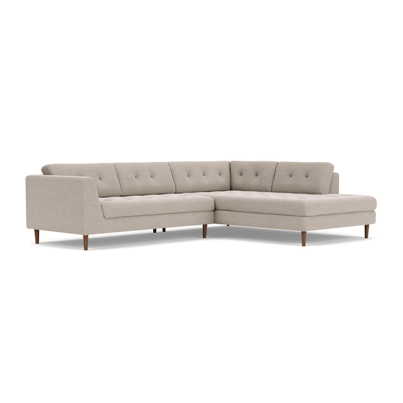 Agnes Brown Textured Weave / Walnut Natural