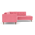 Firenze Bubblegum Fabric / Walnut Natural