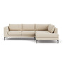 NOA Right Corner Sofa - Pasha Dune Boucle / Black Metal