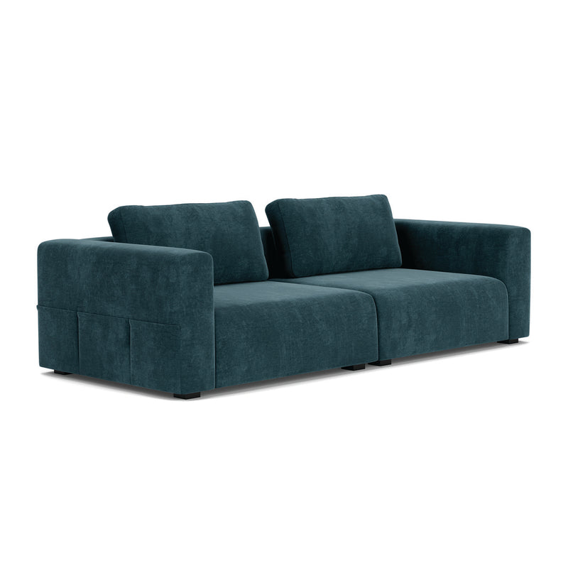 Danny Dust Blue Textured Weave