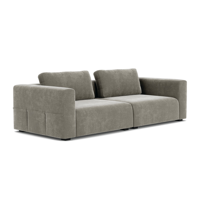 Planet Grey Green Fabric