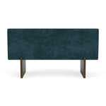 Danny Dust Blue Textured Weave / Dark Walnut