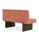 Danny Dusty Rose Textured Weave / Dark Walnut