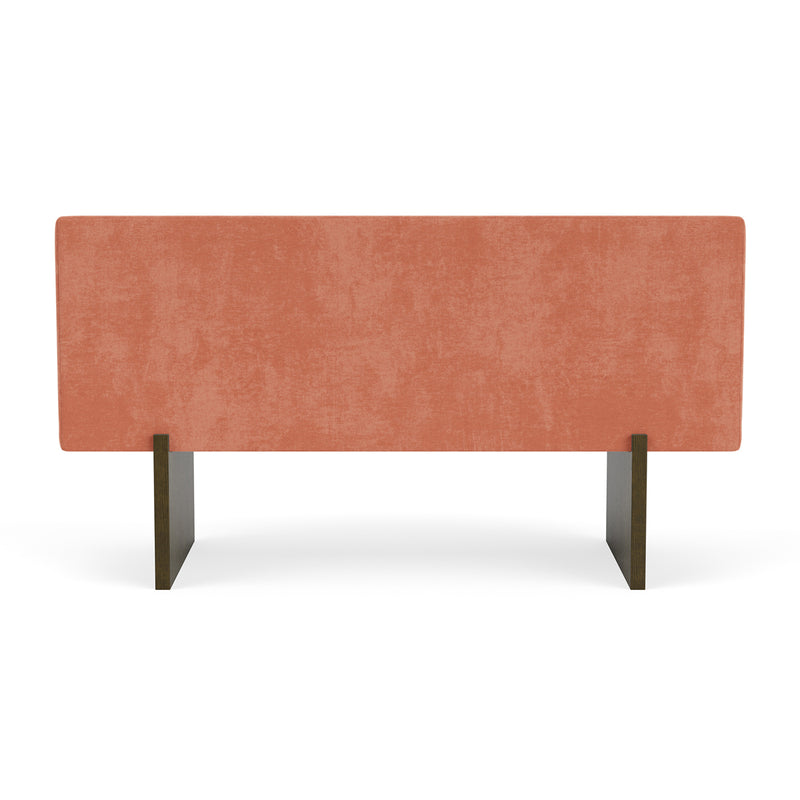 Danny Dusty Rose Textured Weave / Dark Walnut