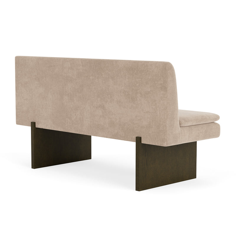 Danny Cream Textured Weave / Dark Walnut
