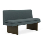 Form Blue Grey Fabric / Dark Walnut