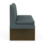 Form Blue Grey Fabric / Dark Walnut