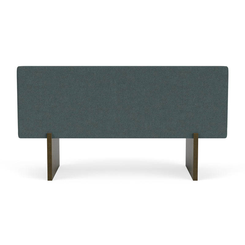 Form Blue Grey Fabric / Dark Walnut