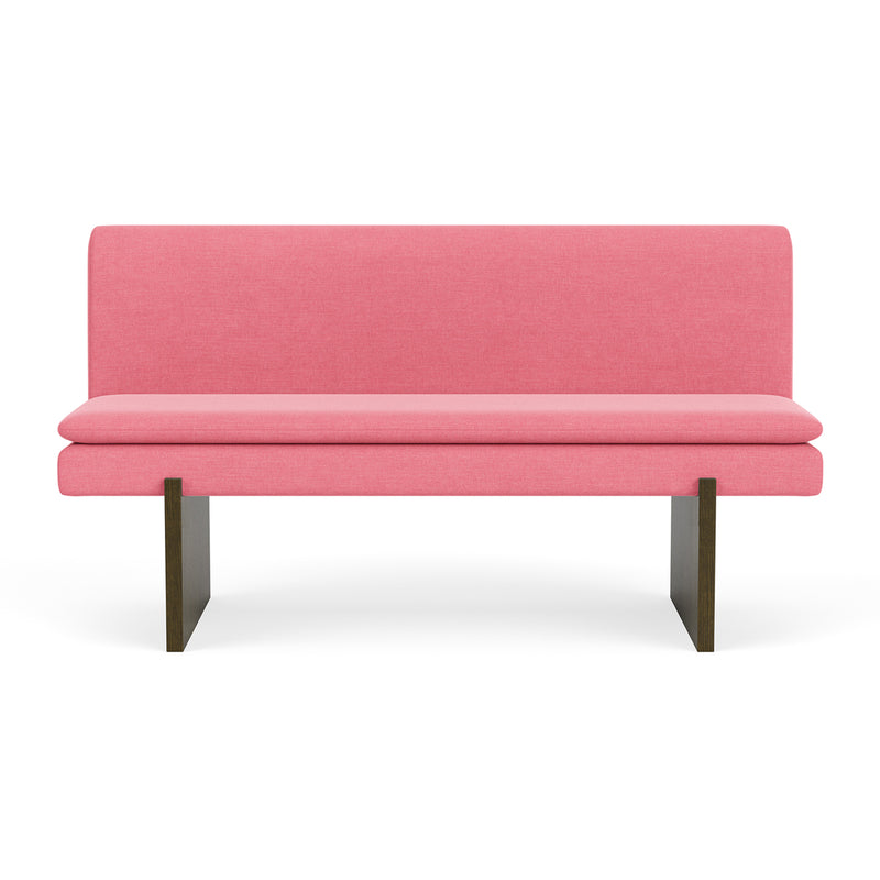Firenze Bubblegum Fabric / Dark Walnut
