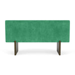 Moss Grass Green Fabric / Dark Walnut