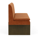 Moss Rust Fabric / Dark Walnut