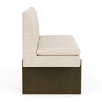 Vega Cream Textured Weave / Dark Walnut
