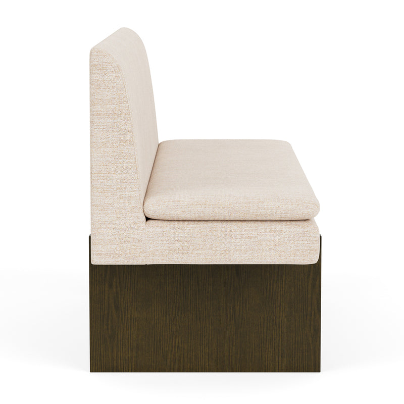 Vega Cream Textured Weave / Dark Walnut