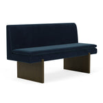 Lux Navy Velvet / Dark Walnut
