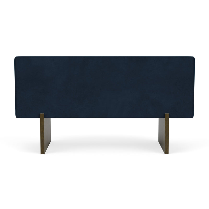 Lux Navy Velvet / Dark Walnut